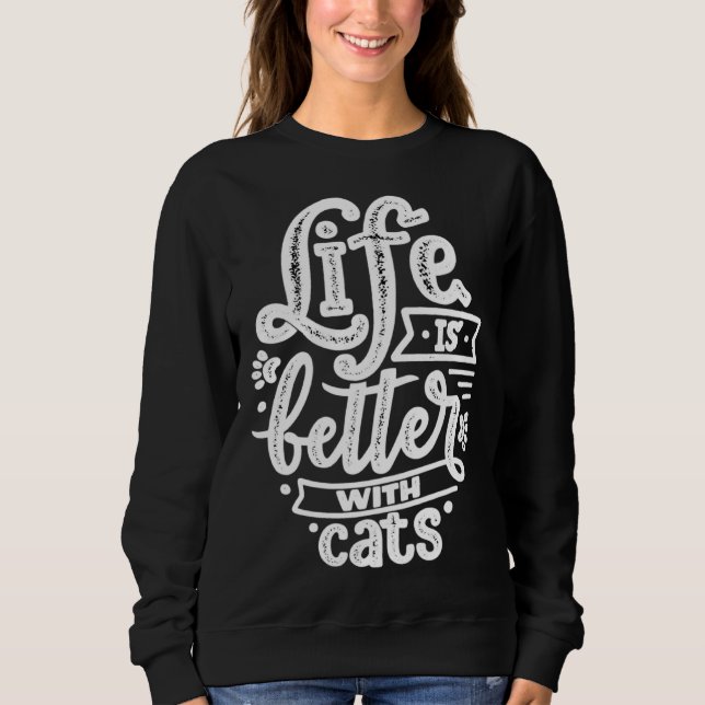 Sweatshirt with Cats (Devant)