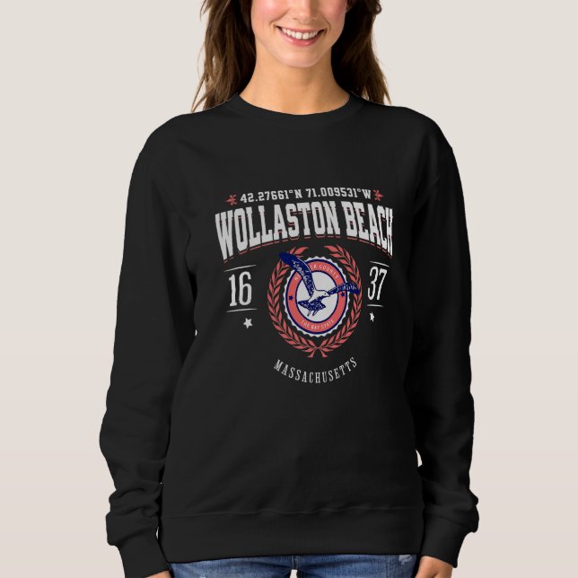 Sweatshirt Wollaston Beach Quincy Massachusetts South Shore M (Devant)
