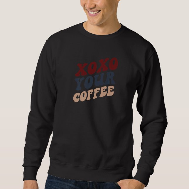 Sweatshirt Women Coffee Retro Vintage (Devant)