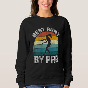 Sweatshirt Women Disc Golf Meilleure Tante Par Par Disque Tan