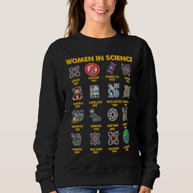 Sweatshirt Women in Science (Devant)