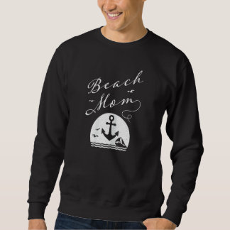Sweatshirt Womens Beach Mom Great Ocean Waves Salt Water W Bo