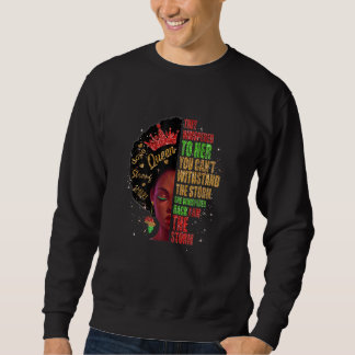 Sweatshirt Womens Black History Month Afro Melanin Queen Afri