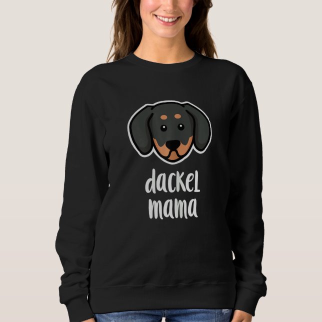 Sweatshirt Womens Dachshund Mum (Devant)