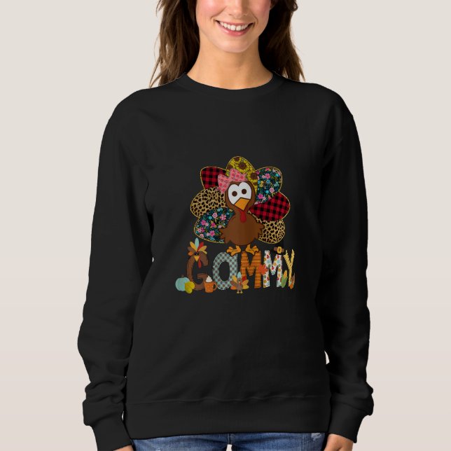 Sweatshirt Womens Fall Turkey Gammy    Thanksgiving Doodle Gr (Devant)