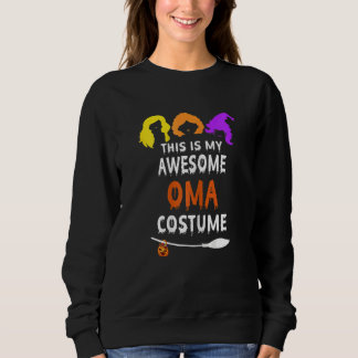 Sweatshirt Womens Halloween Witch Grandma This Is My Awesome