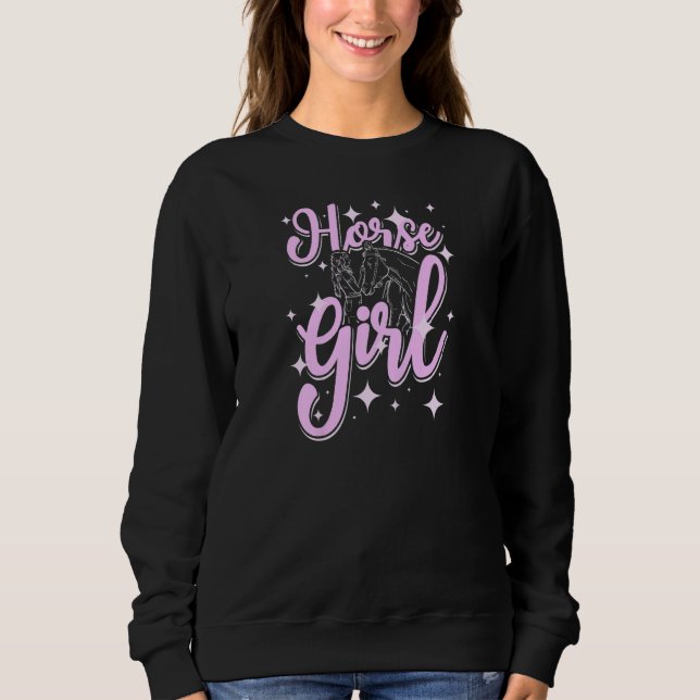 Sweatshirt Womens Hourse girl (Devant)