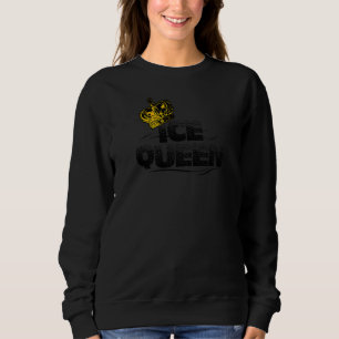 Sweatshirt Womens Ice Queen Graphic Ice Fishing Fisher Ice Fi