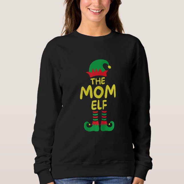Sweatshirt Womens I'm Mom Elf Family Matching Group Christmas (Devant)