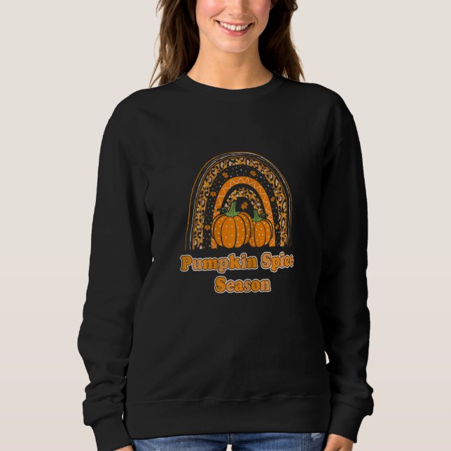 Sweatshirt Womens Pumpkin Spice Season Fall Season Rainbow PS (Devant)