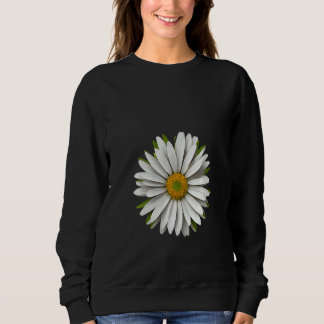 Sweatshirt Womens white daisy flower, blooming daisy, blooms,
