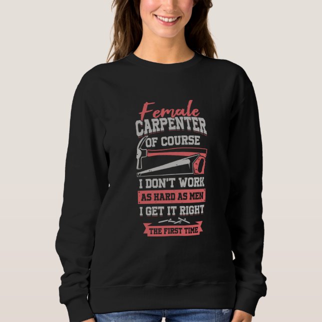 Sweatshirt Woodworking for a Carpenter Girl (Devant)