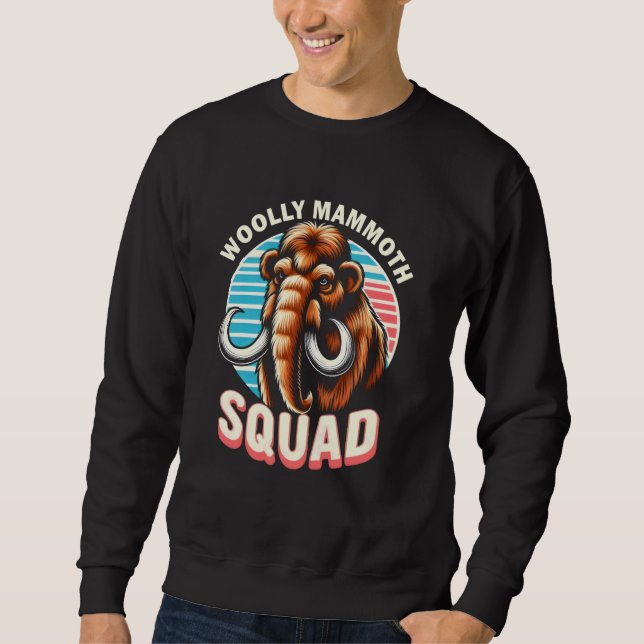 Sweatshirt Wooly Mammoth Squad Vintage (Devant)