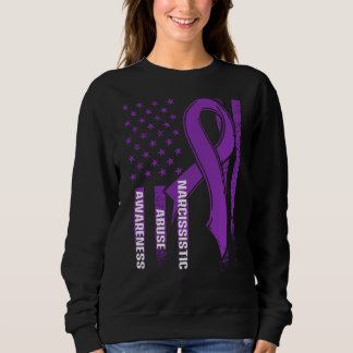 Sweatshirt World Narcissy Abuse Awareness Us Drapeau Survivo