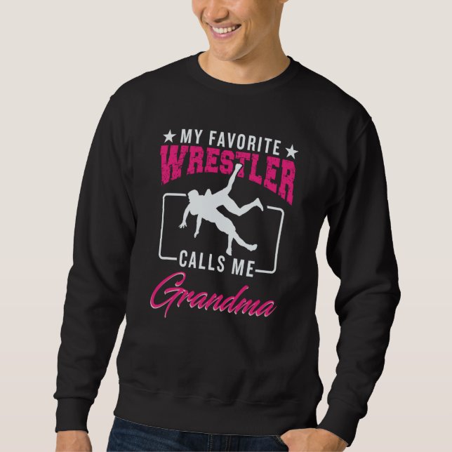 Sweatshirt Wrestling Grandma Nana  Wrestler Fighter Support F (Devant)