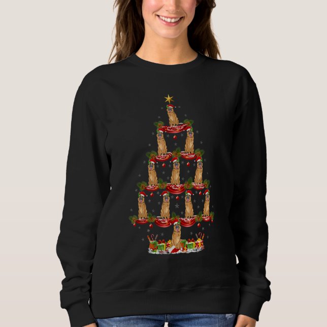 Sweatshirt Xmas Holiday  Santa German Shepherd Dog Christmas  (Devant)