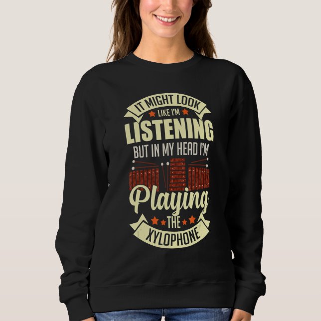 Sweatshirt Xylophone Music Instrument Notes Player Glockenspi (Devant)