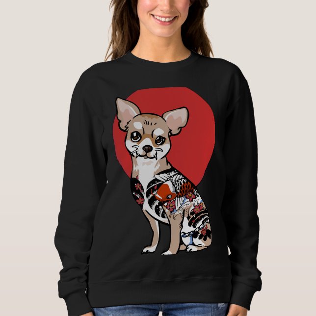 Sweatshirt Yakuza Chihuahua (Devant)