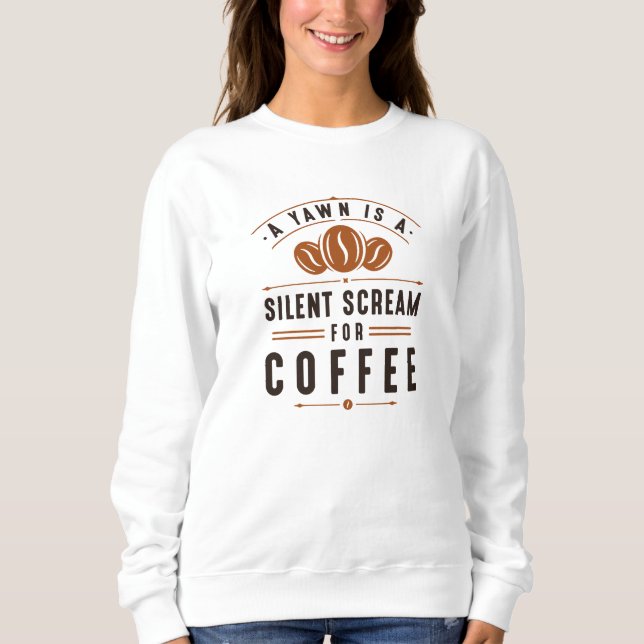 Sweatshirt Yawn café (Devant)