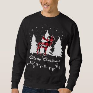 Sweatshirt Yaya Élan Buffalo Rouge Carreaux de Noël Correspon