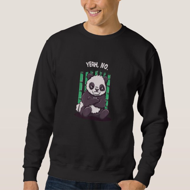 Sweatshirt Yeah No Funny Sarcastic Humor Sarcasm Introvert Sa (Devant)