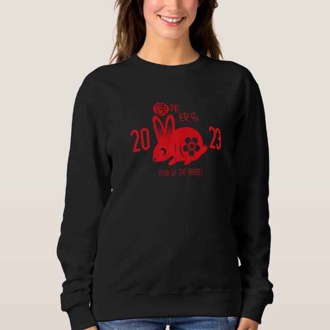 Sweatshirt Year Of The Rabbit 2023 Chinese Zodiac Lunar New Y (Devant)
