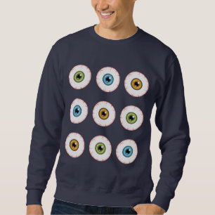 Sweatshirt Yeux d'Halloween Yeballs colorés Yeux sanglants