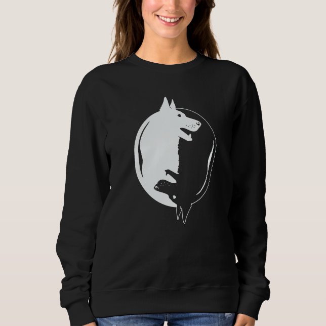 Sweatshirt Yin Yang Yoga Zen Cute dogs for Dog   1 (Devant)