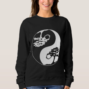 Sweatshirt Ying Yang Bonsai Tree Philosophie - Lumière et So
