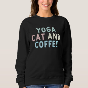 Sweatshirt Yoga Chat Et Café