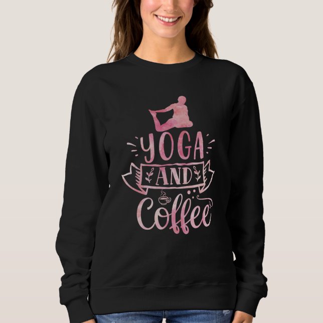 Sweatshirt Yoga et café (Devant)