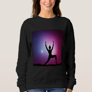 Sweatshirt Yoga Girl Female Sun Salutation Meditation Chakra 