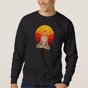 Sweatshirt yoga mat position détente relaxation yogas inhale