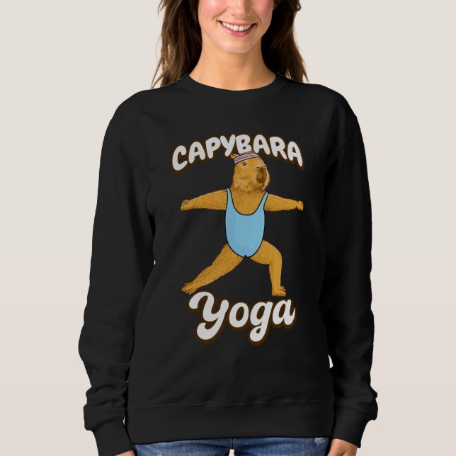 Sweatshirt Yoga poses Capybara Gymnastic leotard Sport Workou (Devant)