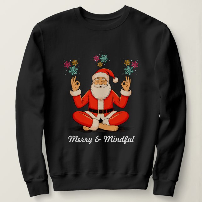 Sweatshirt Yoga Santa (Design devant)