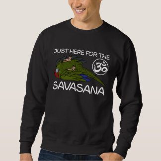 Sweatshirt Yoga Savasana Parrot Red crowned Kakariki