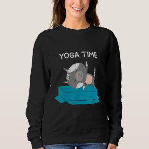 Sweatshirt Yoga Time Chat Relax Méditation