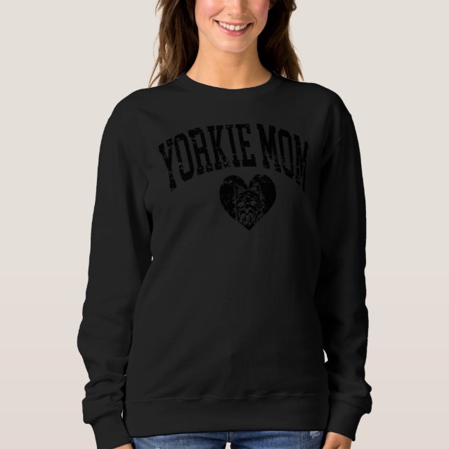 Sweatshirt Yorkie Mom Yorkshire Terrier Mama pour femmes Chie (Devant)