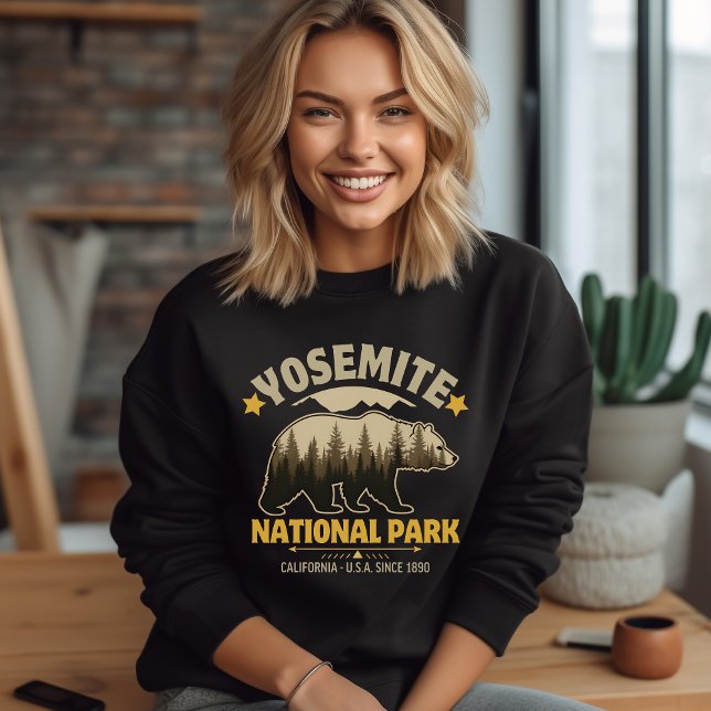 Sweatshirt Yosemite National Park Vintage Bear (Créateur téléchargé)
