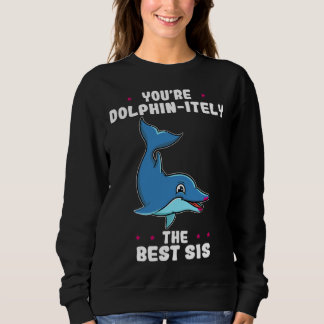 Sweatshirt You re Dolphin itely The Best Sis Siblings Day Dol
