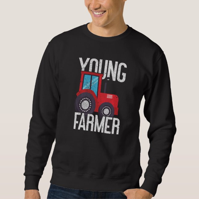 Sweatshirt Young Farmer Local Farm   Young Farmer (Devant)