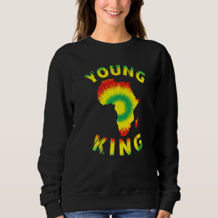 Sweatshirt Young King Africa Carte Kente Cloth Hommes Femmes
