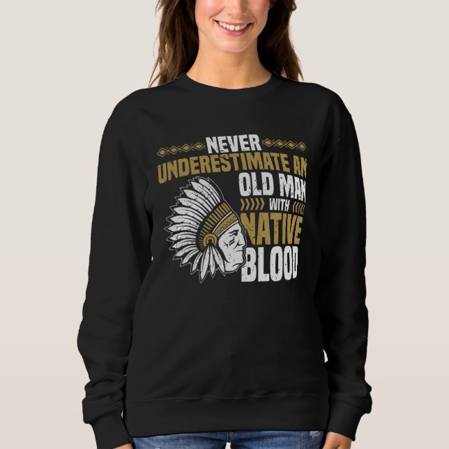 Sweatshirt You're All Immigrants Native American Indian (Devant)