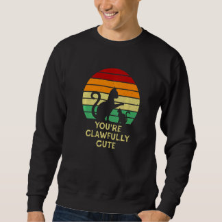 Sweatshirt You're Clawfully Cute Cat Couples Kitten 1