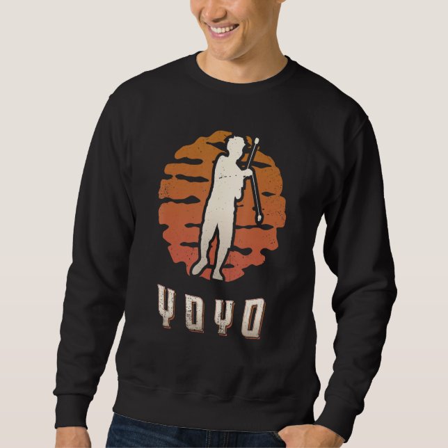 Sweatshirt Yoyo Vintage Retro Classic Sunset (Devant)