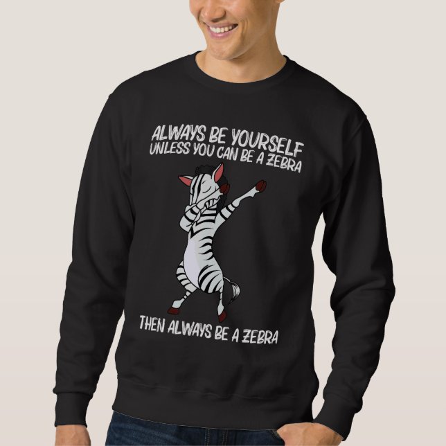 Sweatshirt Zebra For Men Women African Zoo Animal  5 (Devant)