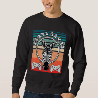 Sweatshirt Zebra Gamer Ne peut pas vous entendre Je suis en t