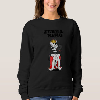 Sweatshirt Zebra King Boys Zebra Mens Zebra