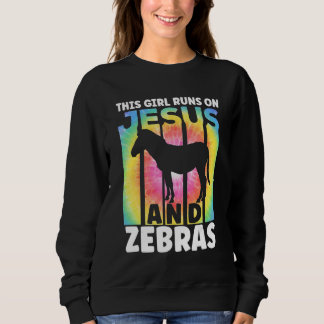 Sweatshirt Zebra Outfit for Zebra Lovers for Women Girls_2