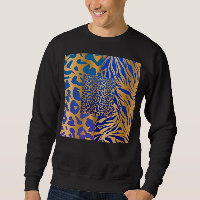 Sweatshirt Zebra Panther Cheetah Animal Safari Imprimer (Devant)